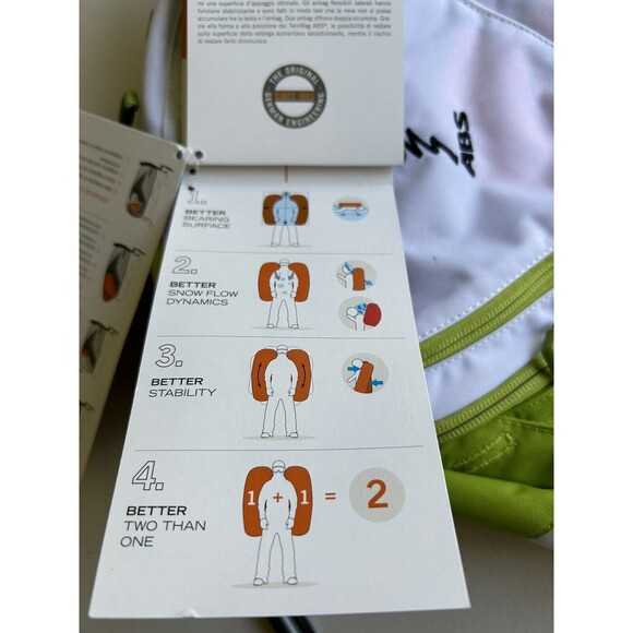 NWT ABS Snowmobile 22 Zip-off Bag For Base Unit Backpack White And Green - Picture 8 of 11